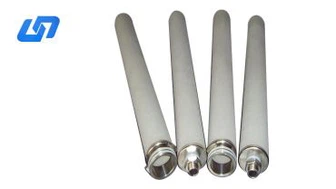 Tubo filtrante de polvo de titanio sinterizado