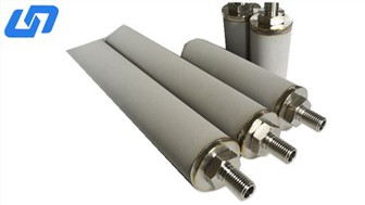 Tubo de filtro poroso de metal sinterizado de 1 micra